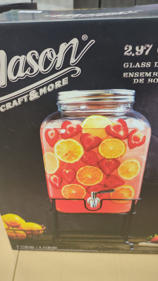 082 - Glass Drink Dispenser