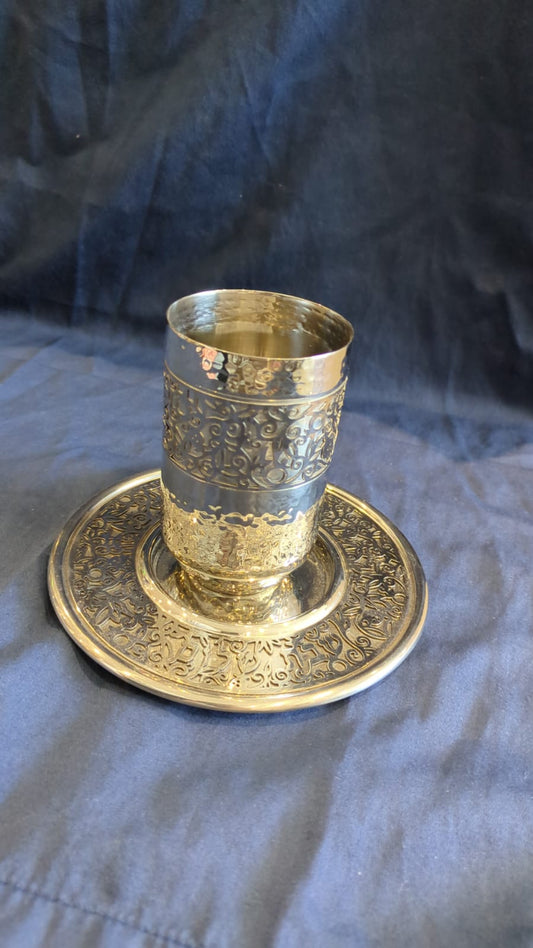028 - Kiddush Cup with Plate