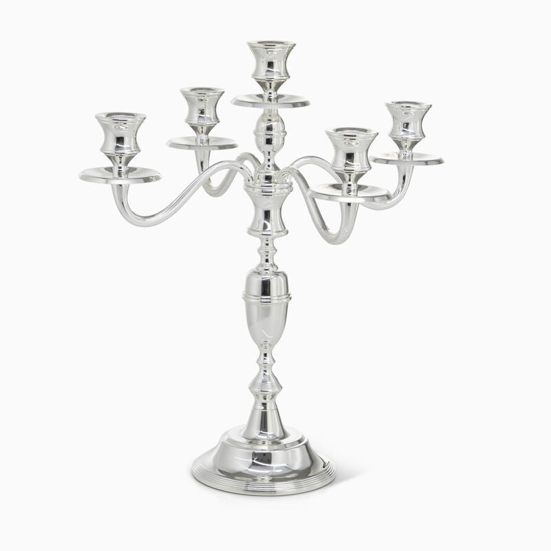 085 - 5 Arm Candlebra Silver Plated