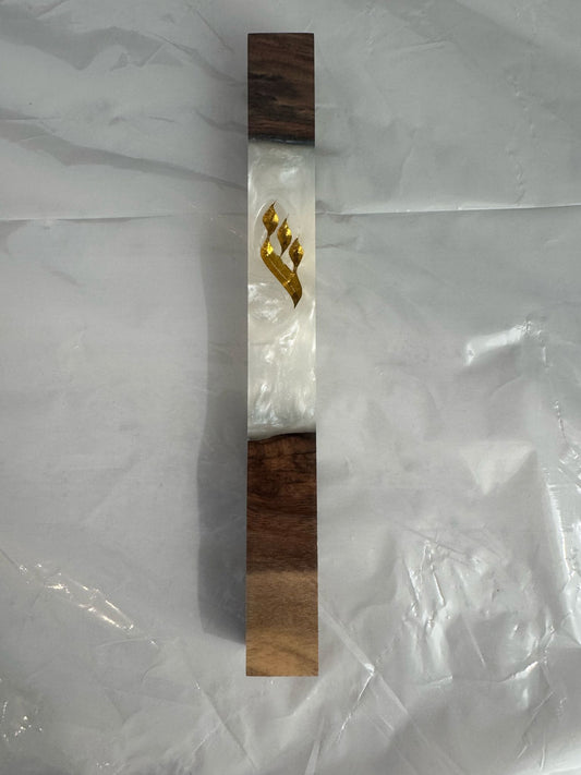 080 - Mezuzah - Gold Shin