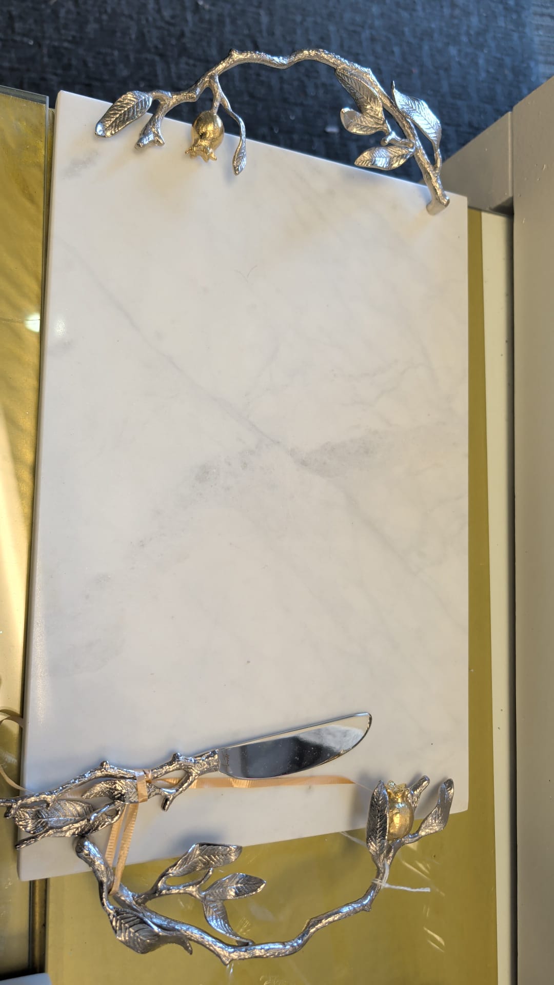 121 - Michael Aram marble challah board